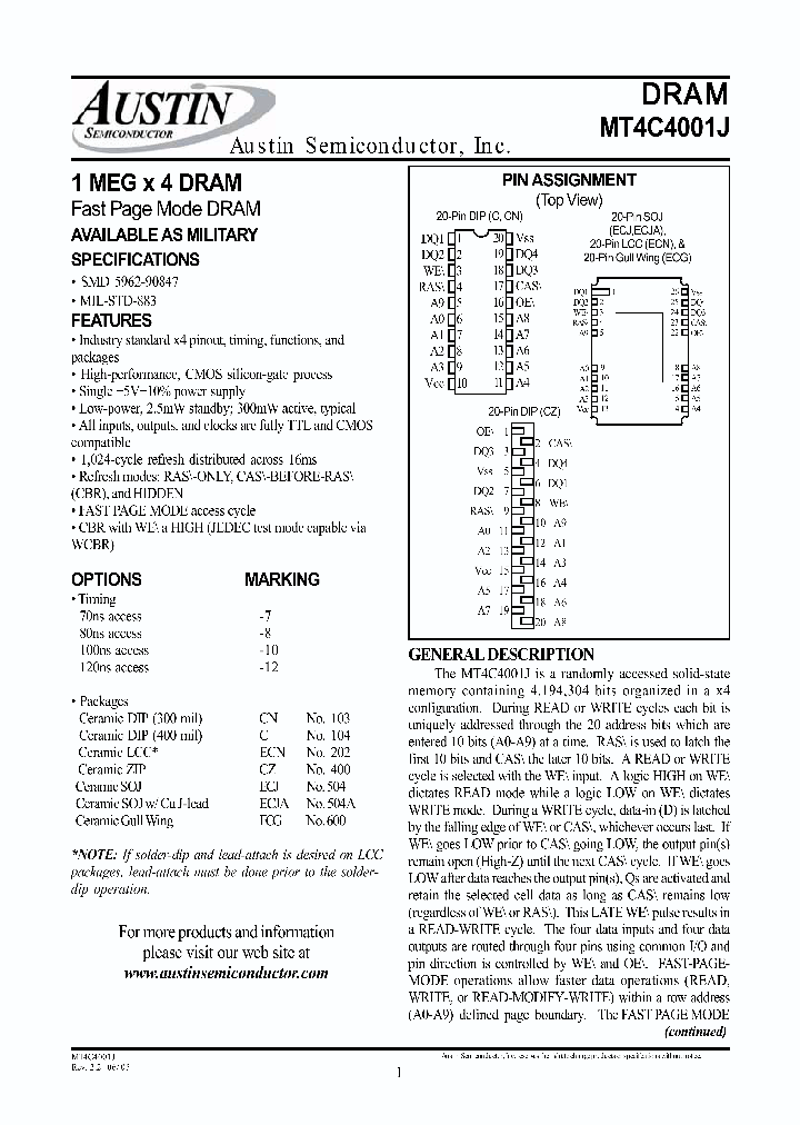 MT4C4001JECG-10883C_4467525.PDF Datasheet