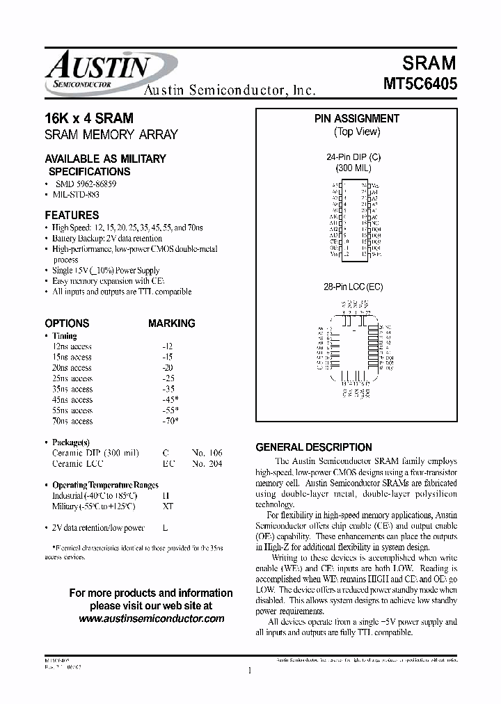 MT5C6405_4600513.PDF Datasheet