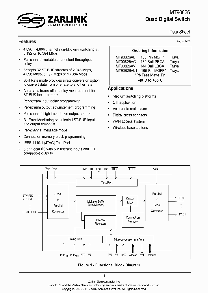 MT90826AG_4165341.PDF Datasheet