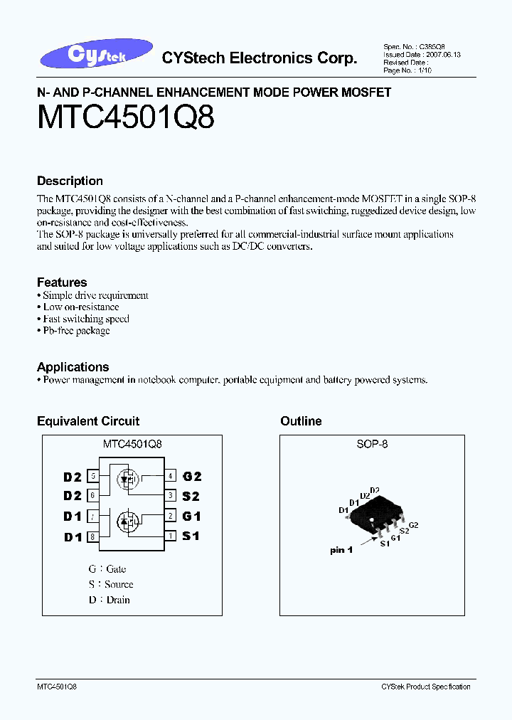 MTC4501Q8_4571678.PDF Datasheet
