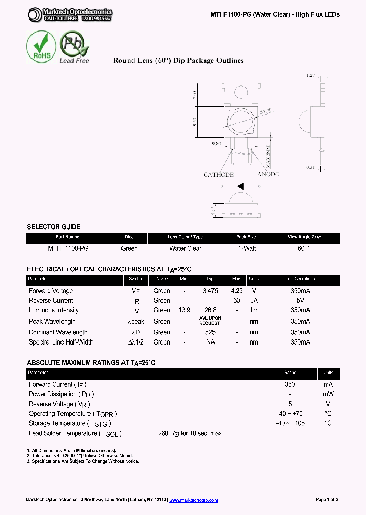 MTHF1100-PG_4565254.PDF Datasheet