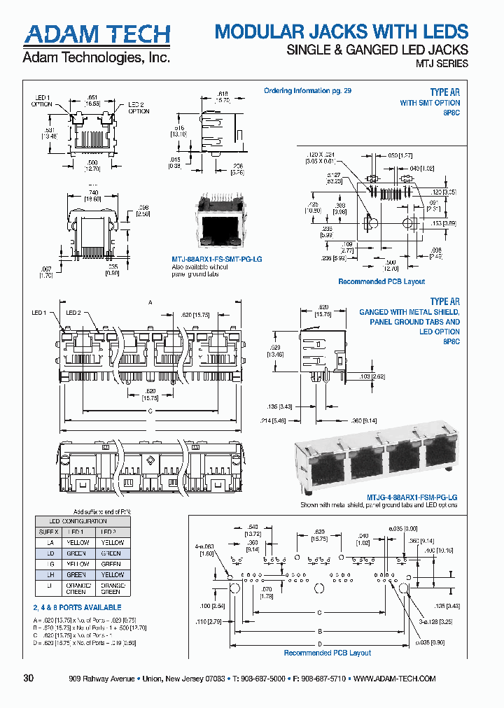 MTJ-88ARX1-FS-SMT-PG-LG_4304530.PDF Datasheet