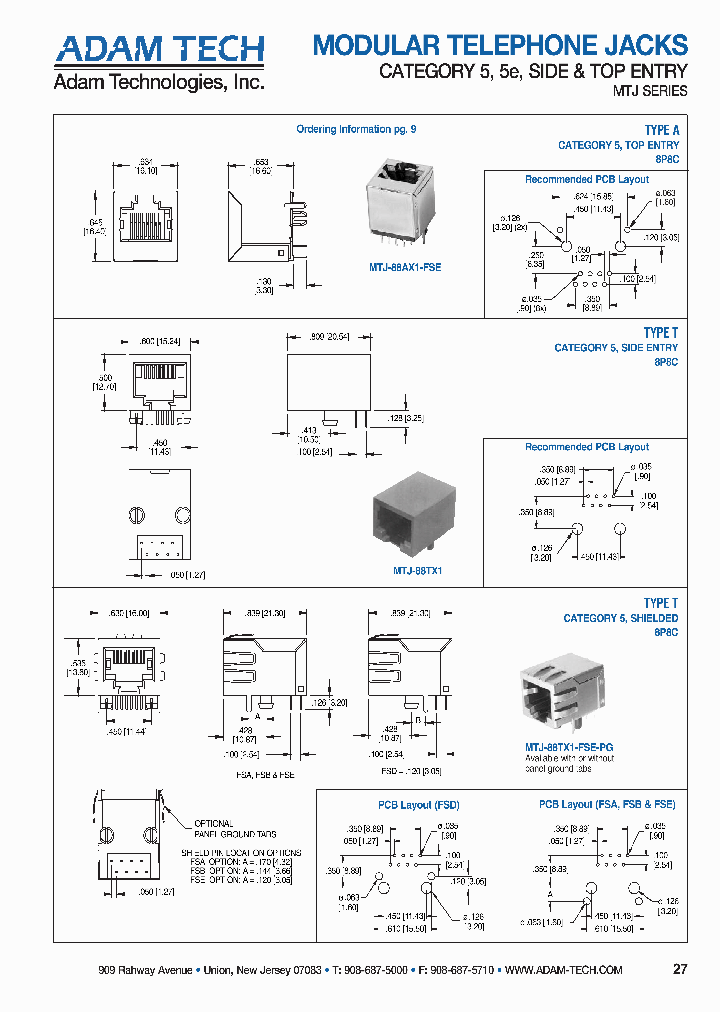 MTJ-88AX1-FSE_4870038.PDF Datasheet
