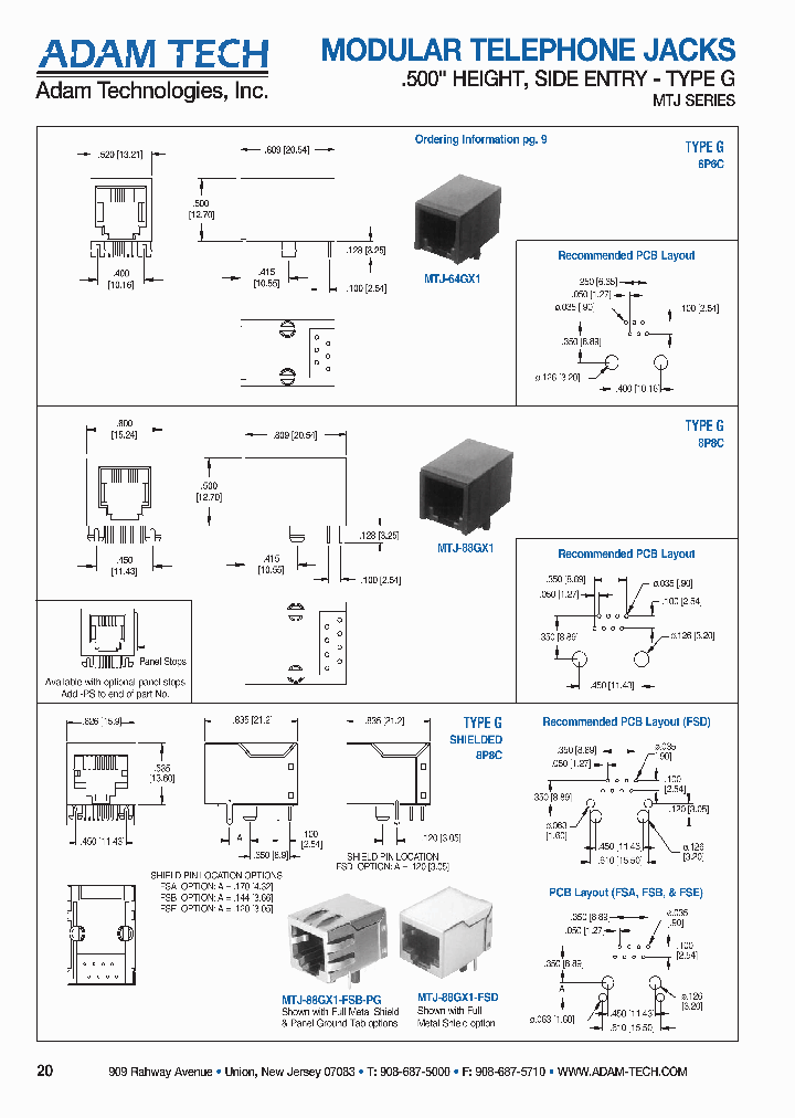 MTJ-88GX1_4870043.PDF Datasheet