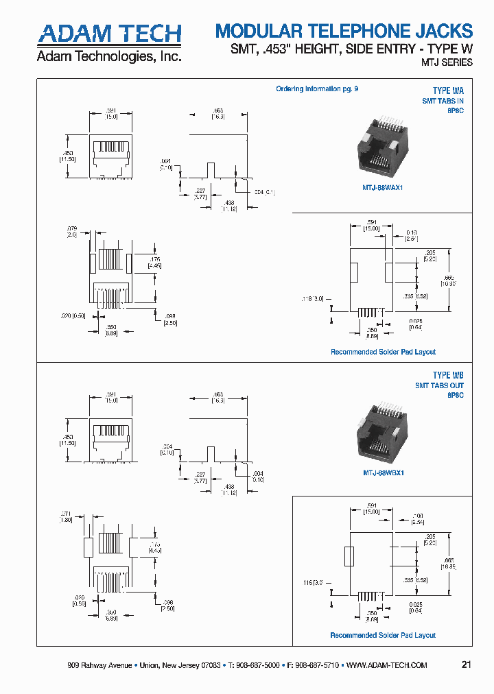 MTJ-88WAX1_4311283.PDF Datasheet