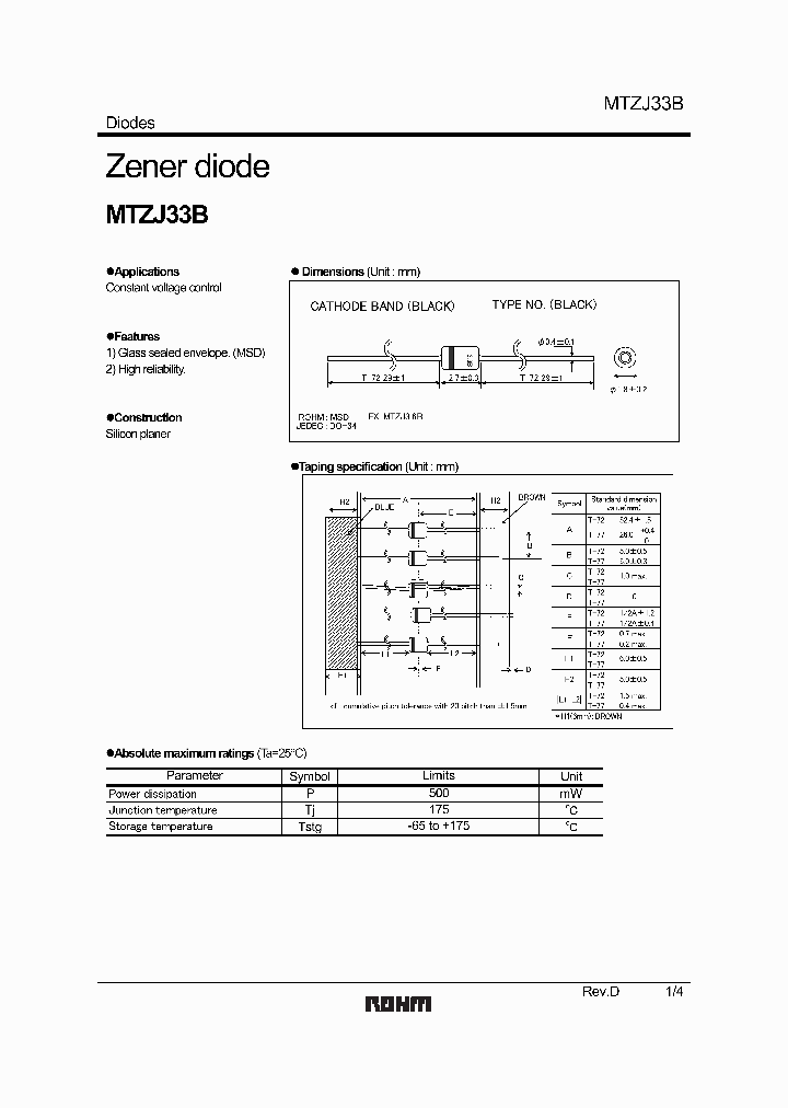MTZJ33B1_4901515.PDF Datasheet