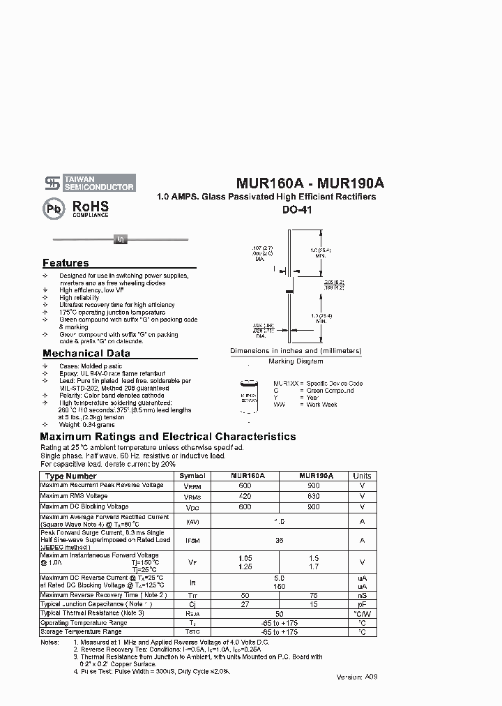 MUR160A_4544994.PDF Datasheet