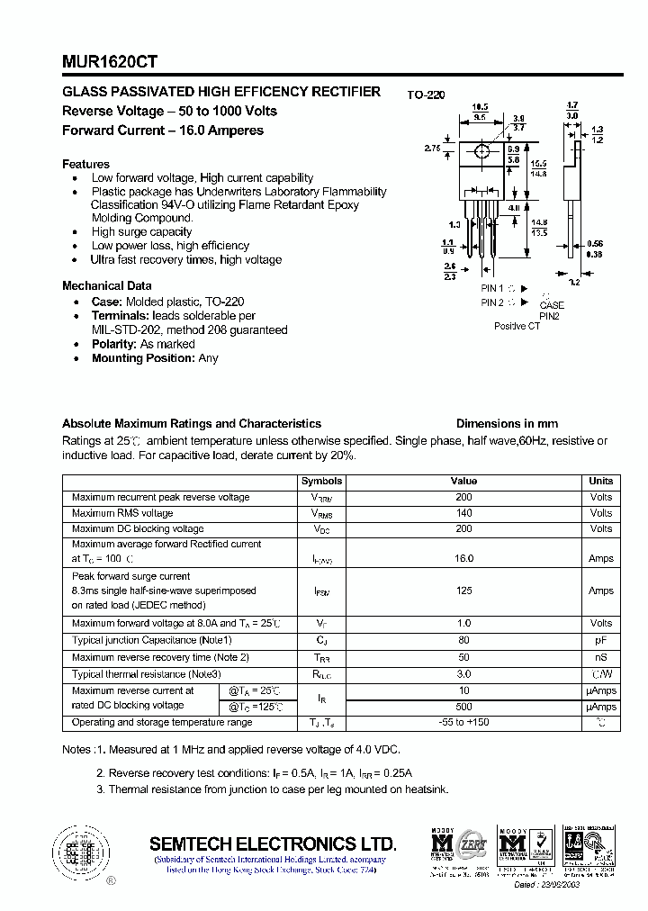 MUR1620CT_4529954.PDF Datasheet