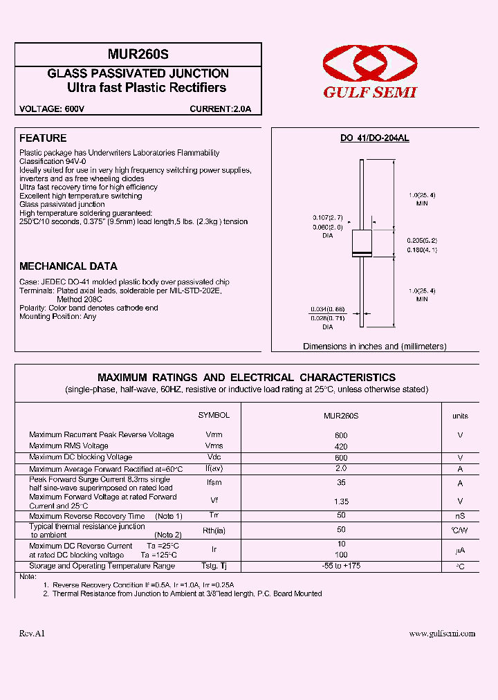 MUR260S_4619483.PDF Datasheet