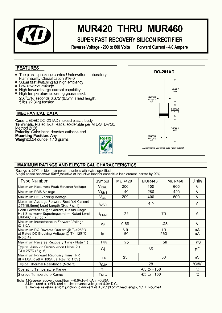 MUR420_4847187.PDF Datasheet