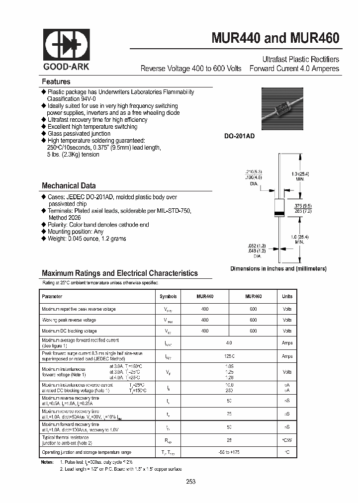 MUR460_4237795.PDF Datasheet