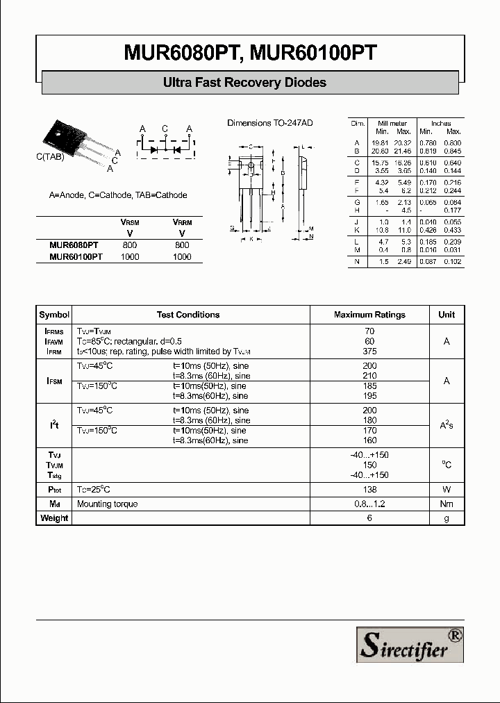MUR6080PT_4225785.PDF Datasheet