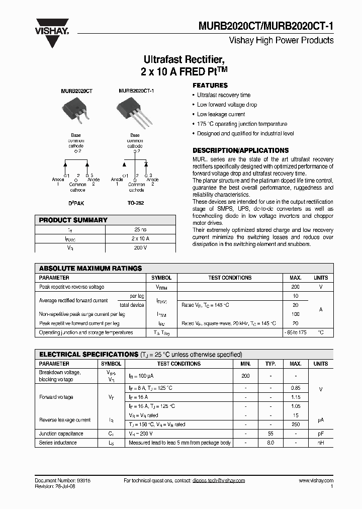 MURB2020CT_4284509.PDF Datasheet