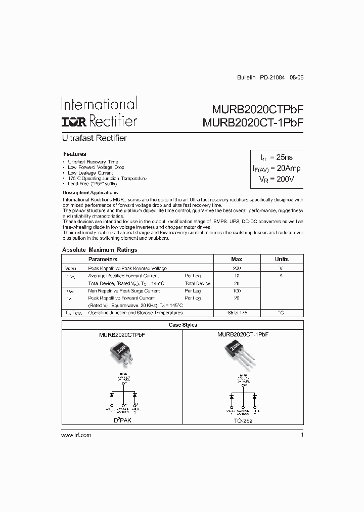 MURB2020CT-1TRL_4204252.PDF Datasheet