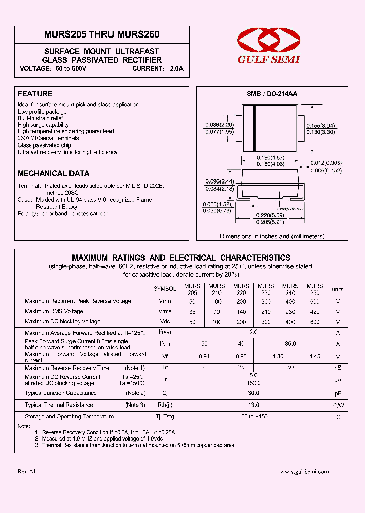 MURS260_4619500.PDF Datasheet