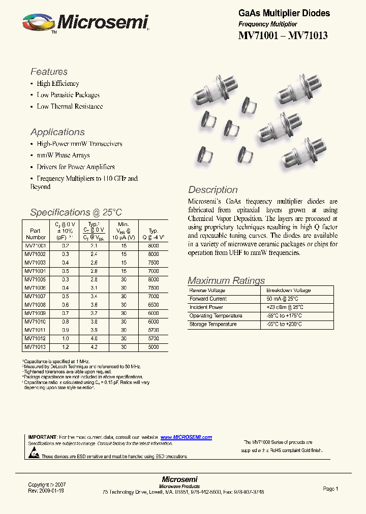 MV71001_4781567.PDF Datasheet