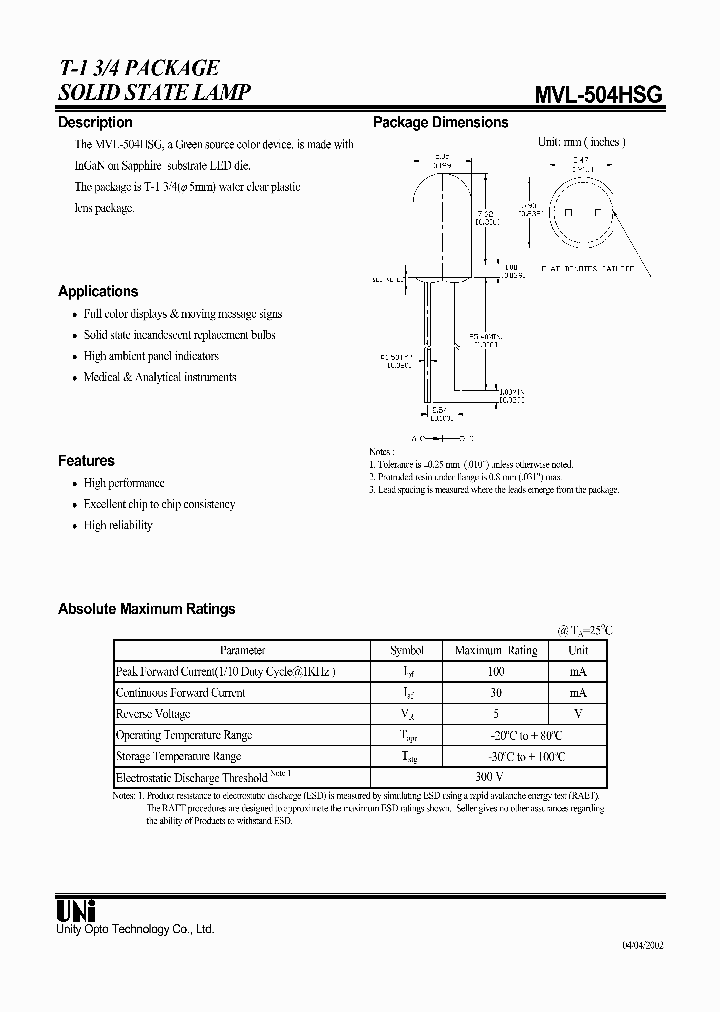 MVL-504HSG_4695073.PDF Datasheet