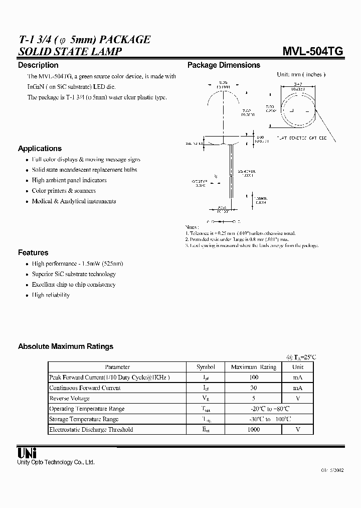 MVL-504TG_4695076.PDF Datasheet