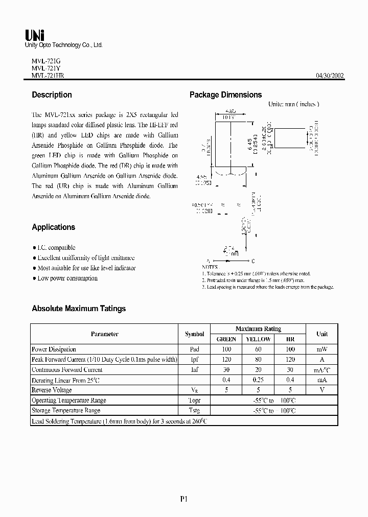 MVL-721G_4448689.PDF Datasheet