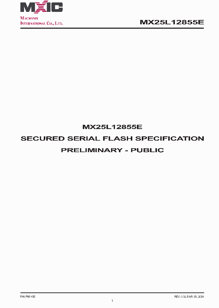 MX25L12855E_4603702.PDF Datasheet