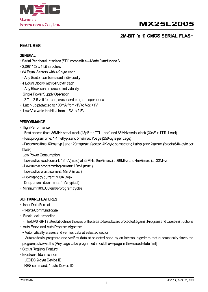 MX25L2005MI-12G_4374010.PDF Datasheet
