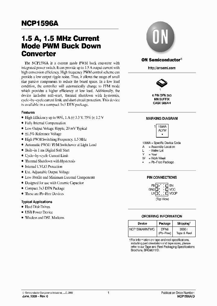 NCP1596AMNTWG_4581319.PDF Datasheet
