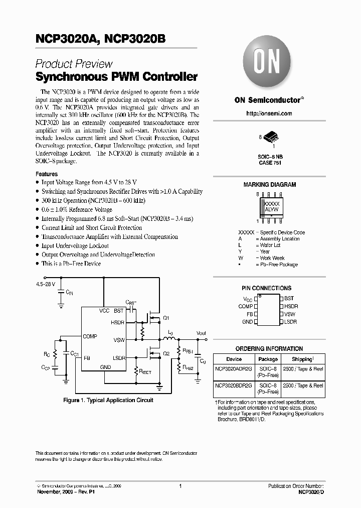 NCP3020BDR2G_4566396.PDF Datasheet