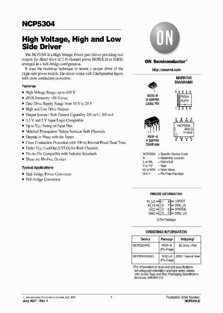 NCP5304_4207288.PDF Datasheet