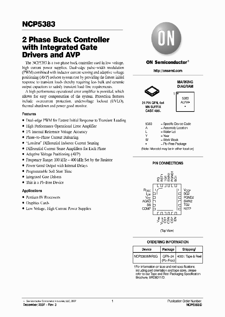 NCP5383MNR2G_4247603.PDF Datasheet