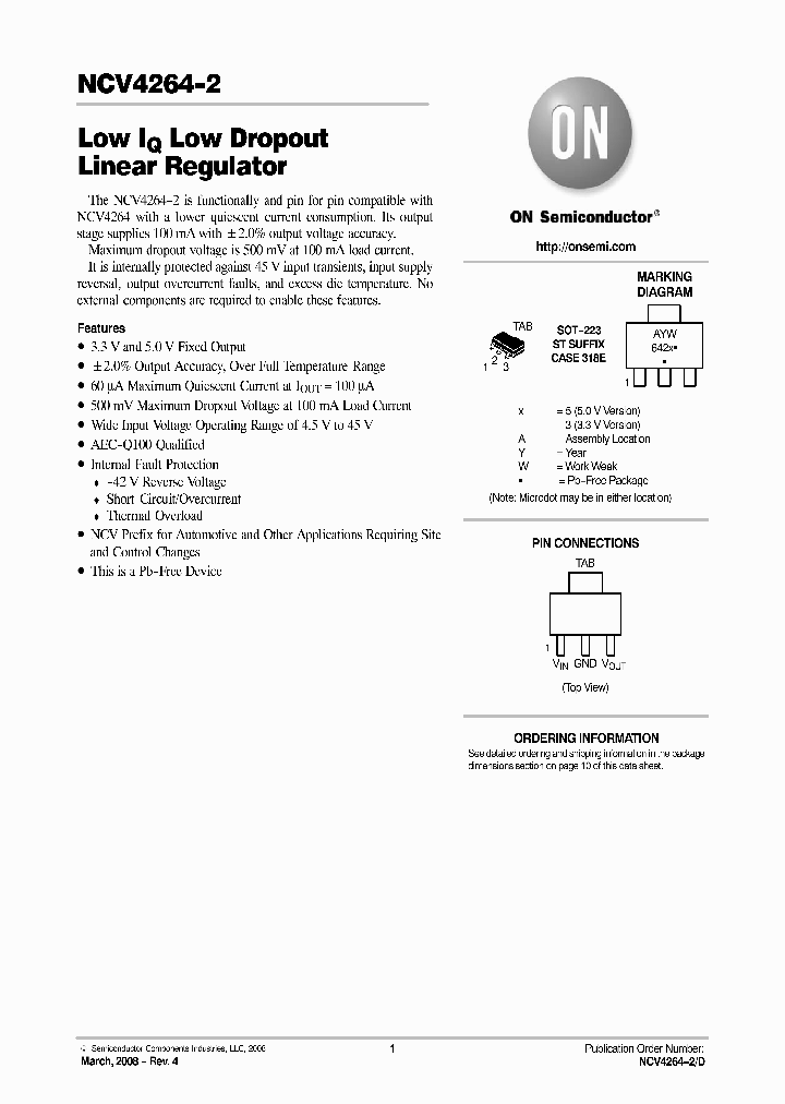 NCV4264-2ST33T3G_4720908.PDF Datasheet