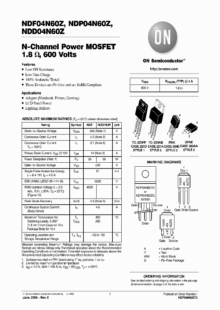 NDP04N60Z_4831106.PDF Datasheet