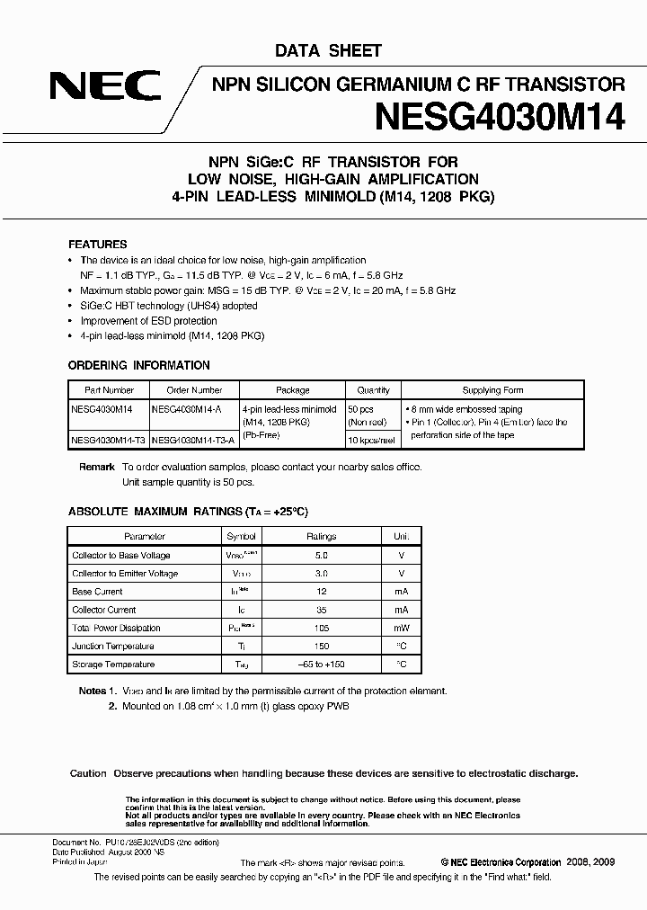 NESG4030M14_4609869.PDF Datasheet