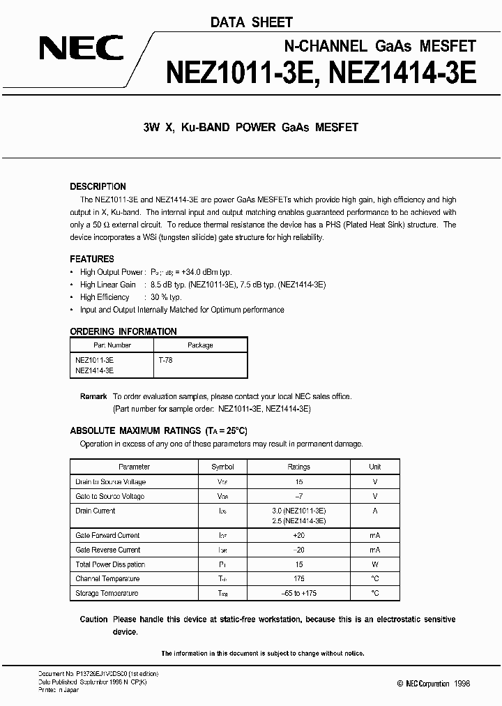 NEZ1011-3E_4214617.PDF Datasheet