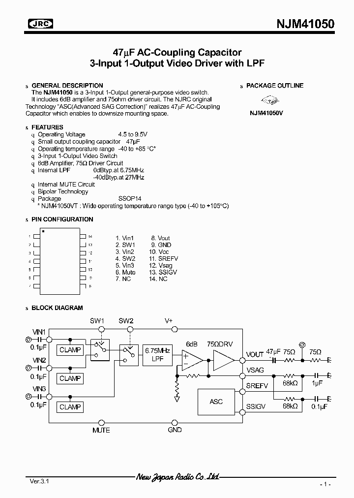NJM41050_4603209.PDF Datasheet