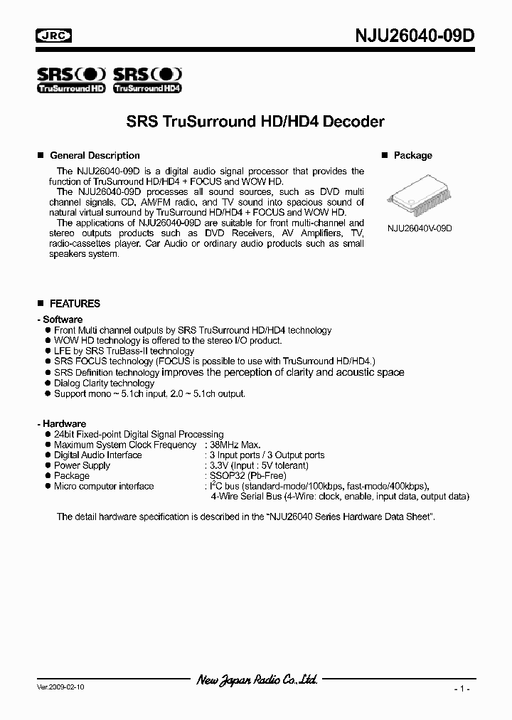 NJU26040-09D_4517063.PDF Datasheet