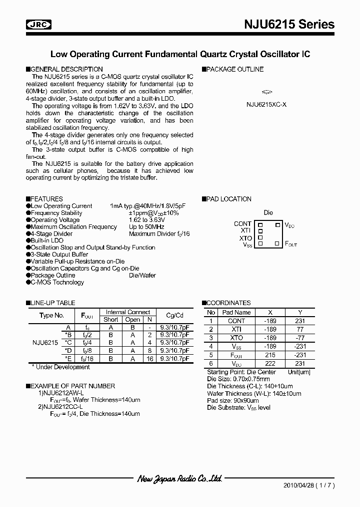 NJU6215_4607798.PDF Datasheet