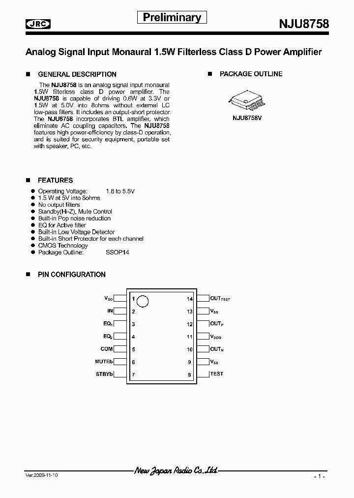 NJU8758_4606762.PDF Datasheet