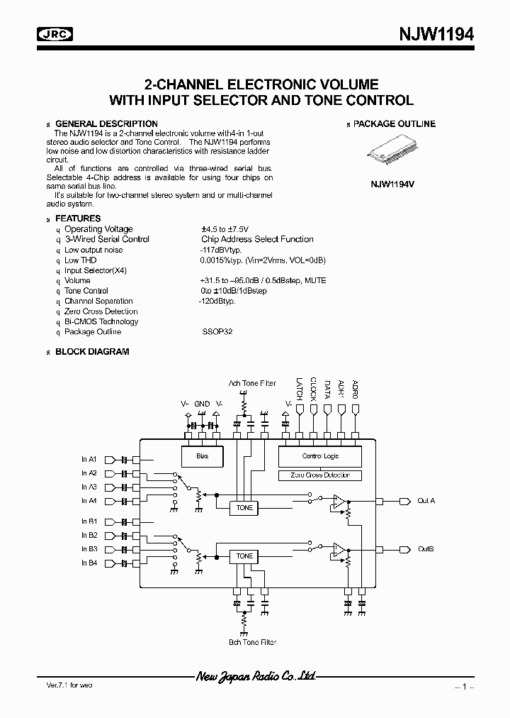 NJW1194_4532181.PDF Datasheet
