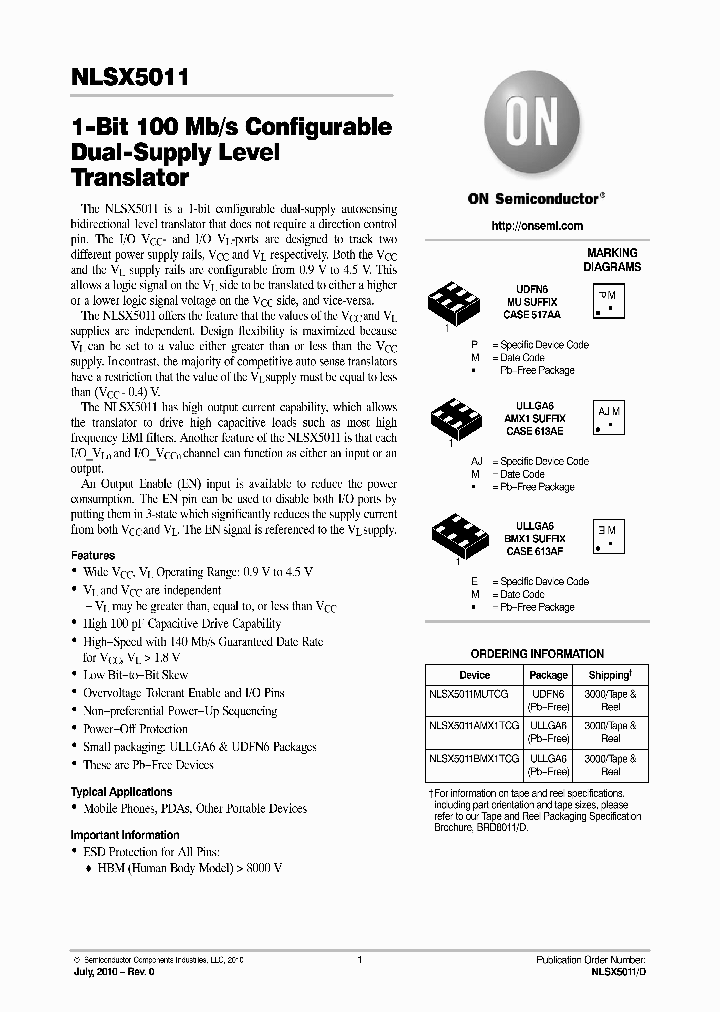 NLSX5011MUTCG_4878156.PDF Datasheet