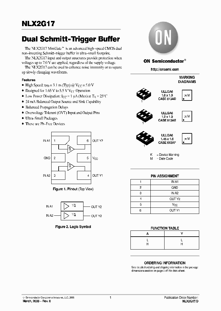 NLX2G17CMX1TCG_4590445.PDF Datasheet