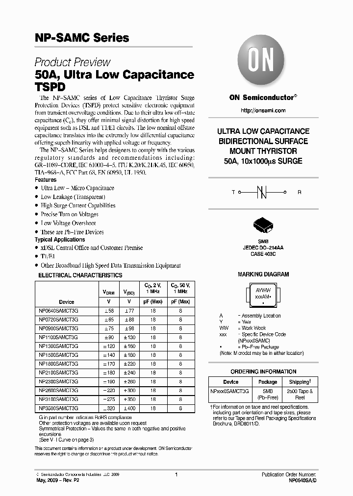 NP1100SAMCT3G_4537226.PDF Datasheet