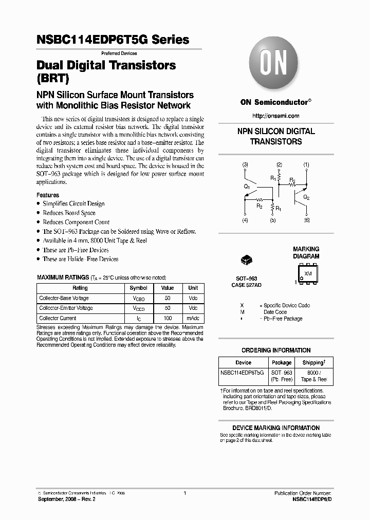 NSBC114EDP6T5G_4668474.PDF Datasheet