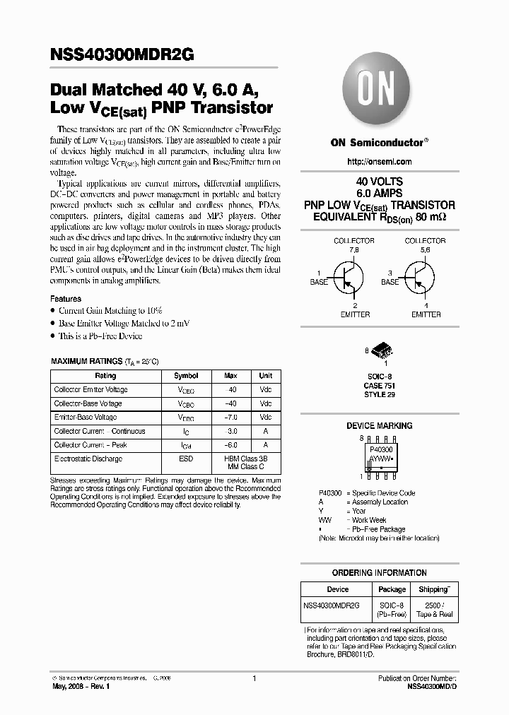 NSS40300MDR2G_4772939.PDF Datasheet