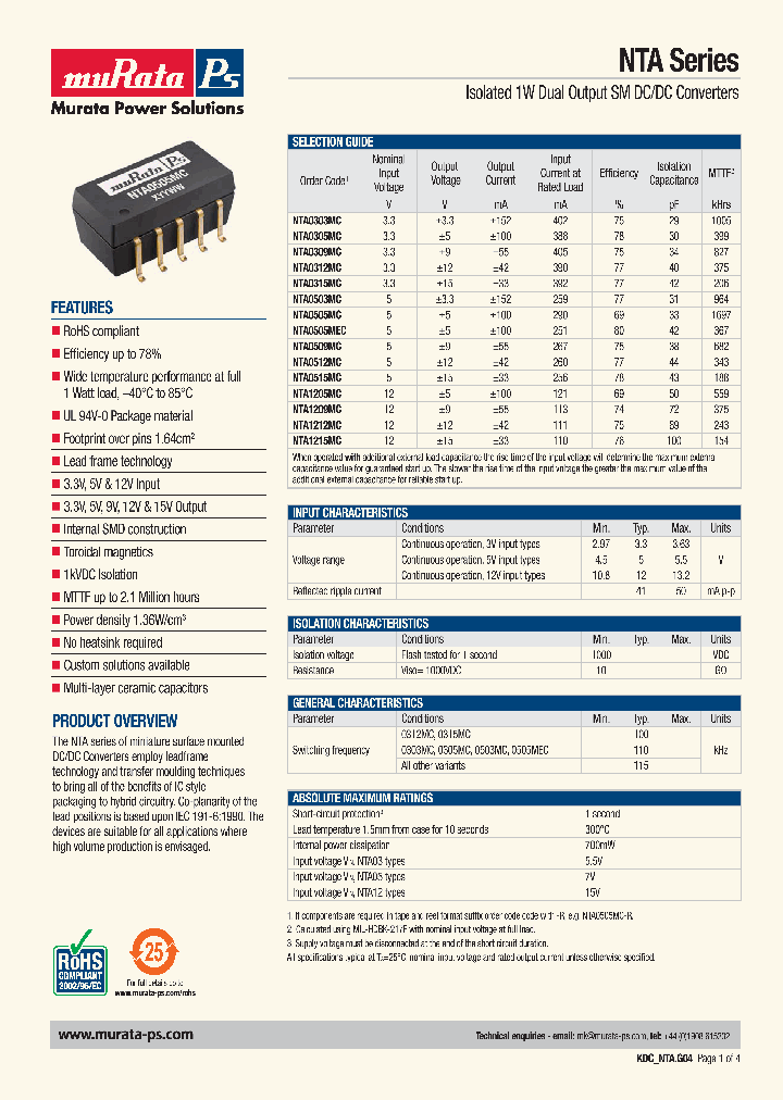 NTA1205MC_4403158.PDF Datasheet