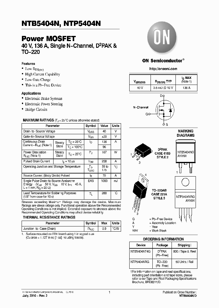 NTB5404N_4752886.PDF Datasheet