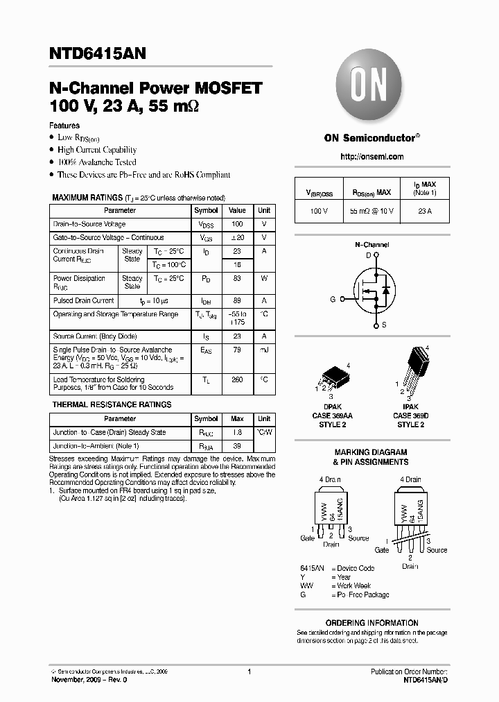NTD6415AN_4562748.PDF Datasheet