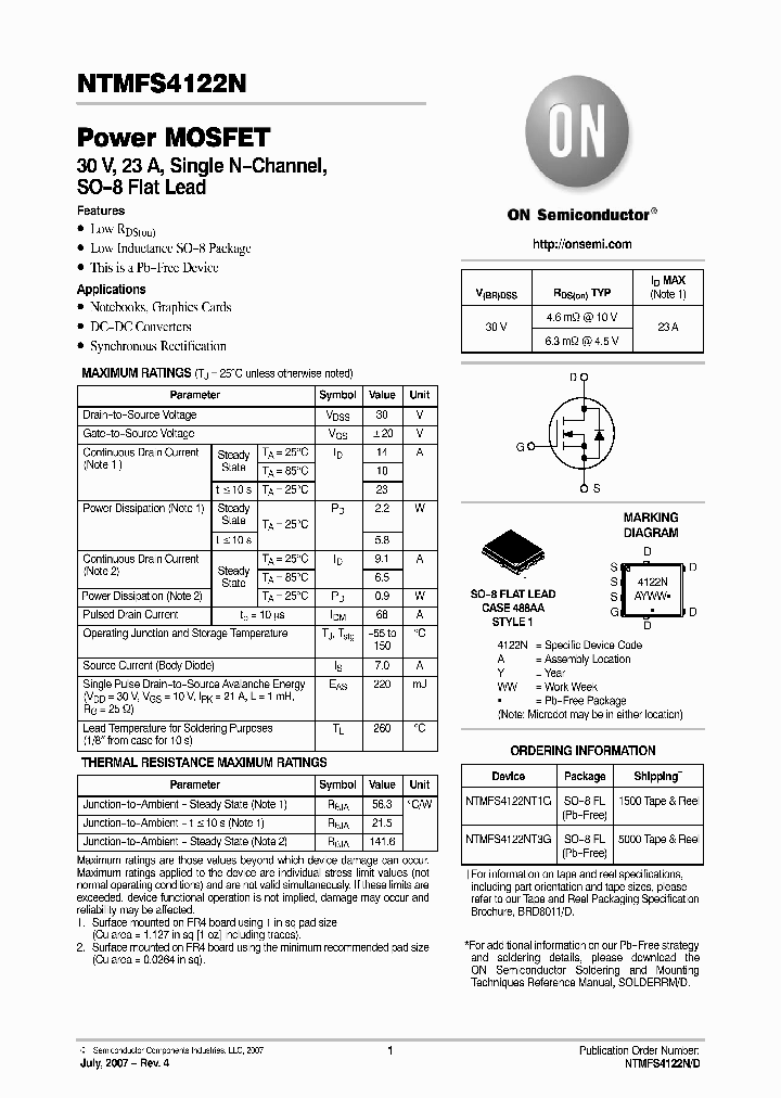 NTMFS4122N_4775490.PDF Datasheet