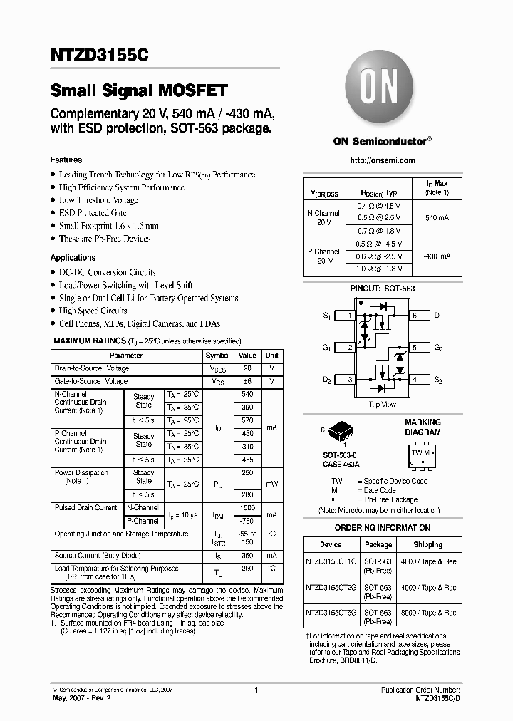 NTZD3155CT1G_4843483.PDF Datasheet