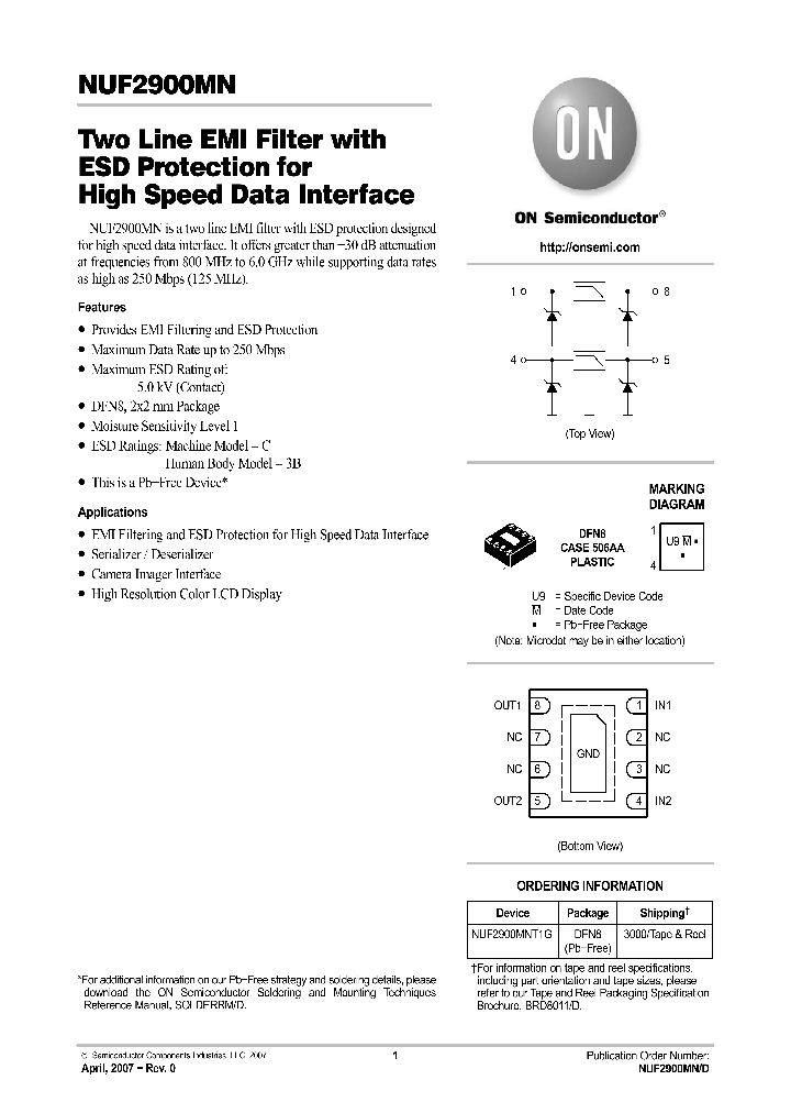 NUF2900MNT1G_4562867.PDF Datasheet