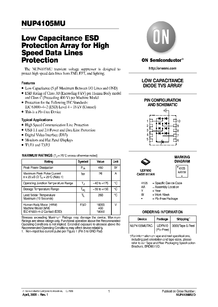 NUP4105MUTAG_4783787.PDF Datasheet